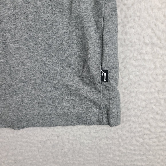 Puma Polo Shirt Mens XL Gray Solid Cotton Performance Short Sleeve - Picture 2 of 11